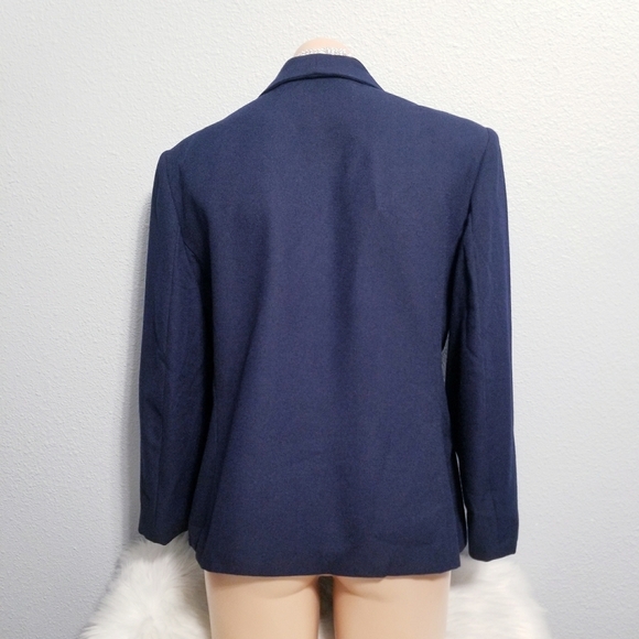 Vintage 80's retro career glam academia jacket work blazer 14 - Picture 4 of 5
